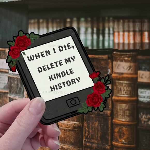 Vinyl Bookish Sticker Dark Romance Fantasy Smut Reader Faerie Gothic Art - Picture 4 of 5